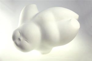 当代雕塑 - 《白色大理石小米西2》