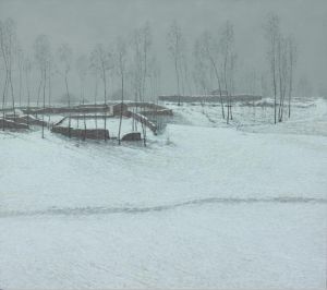 侯宝川的当代艺术作品《雪的融化》