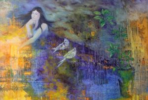 胡继灵的当代艺术作品《等待绽放的日子》