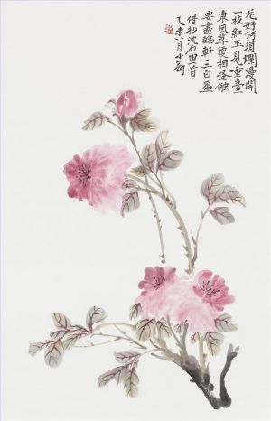 胡小刚的当代艺术作品《中国传统花鸟画2》