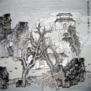 胡一龙的当代艺术作品《住在太湖附近》