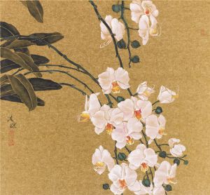 黄浩深的当代艺术作品《中国花鸟画2》