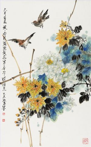 黄如森的当代艺术作品《九月菊花》