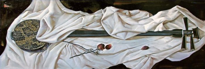 霍明 当代油画作品 -  《一段弦乐》