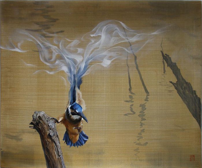 霍明 当代油画作品 -  《凤凰之翼》