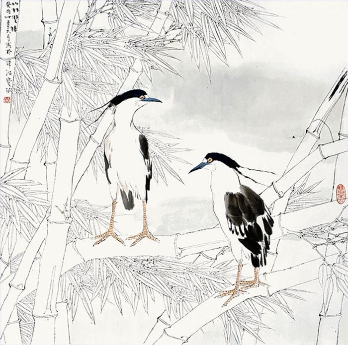贾宝珉 当代书法国画作品 -  《中国花鸟画2》