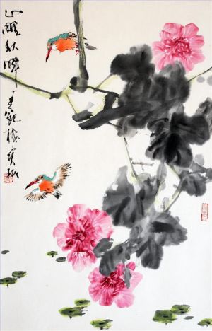 贾宝珉的当代艺术作品《中国花鸟画3》