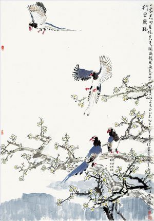 贾宝珉的当代艺术作品《中国花鸟画5》