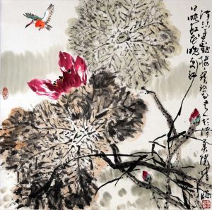 贾宝珉的当代艺术作品《中国传统花鸟画》