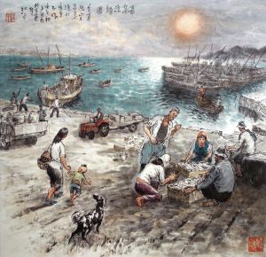 江平的当代艺术作品《从长岛钓鱼回来》