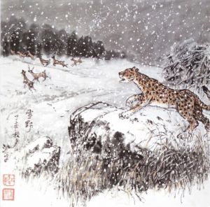江平的当代艺术作品《荒野中的雪》