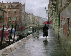 姜小松的当代艺术作品《下雨天》