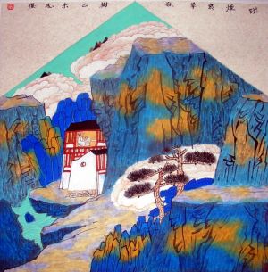 靳志强的当代艺术作品《蓝色记忆》