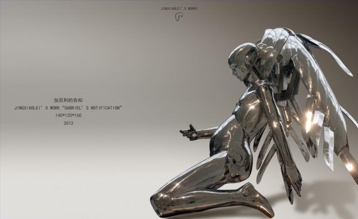 景晓雷 当代雕塑作品 -  《加百列的通知》