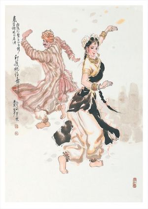 孔庆池的当代艺术作品《印度祝福舞》