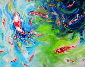 蓝玉梅的当代艺术作品《全家鱼2》