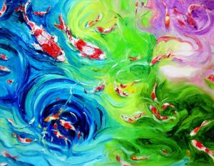 蓝玉梅的当代艺术作品《全家鱼》