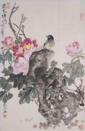 李敬仕的当代艺术作品《中国花鸟画2》