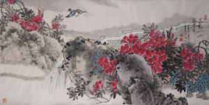 李敬仕的当代艺术作品《春天的花朵》