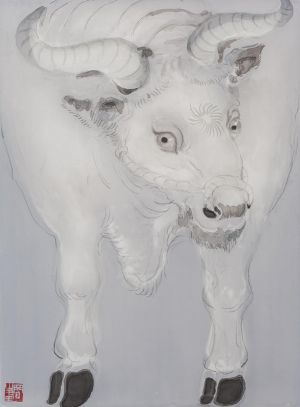 李文峰的当代艺术作品《代表十二地支系列牛》
