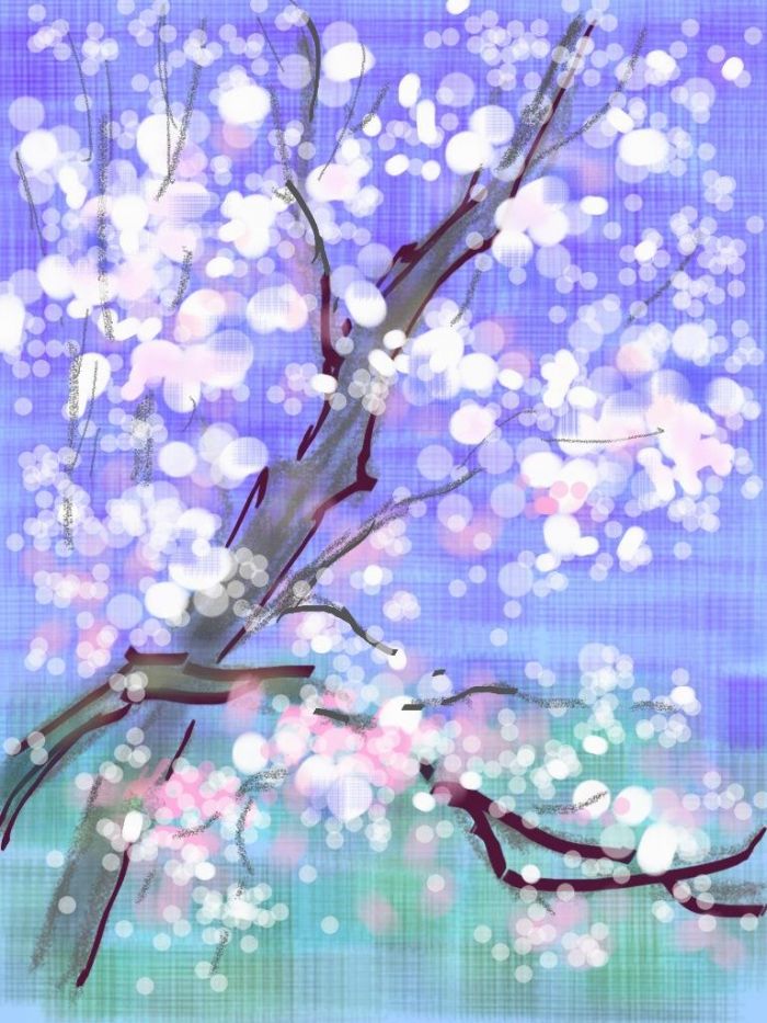 李飞霓 当代各类绘画作品 -  《春天的花朵》