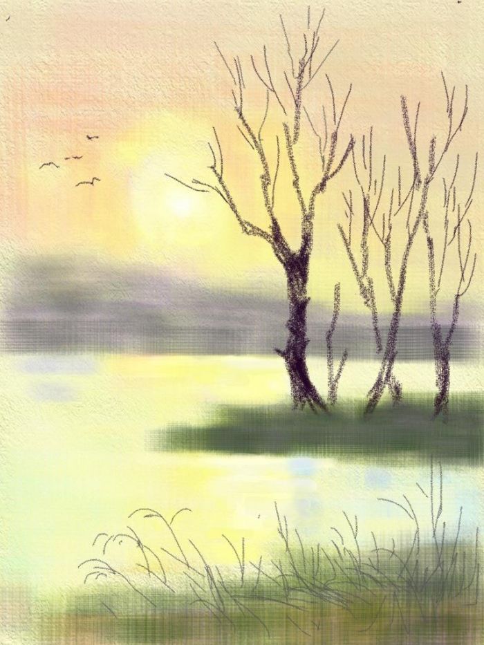 李飞霓 当代各类绘画作品 -  《春天来了》