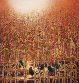 梁时民的当代艺术作品《玉米农场》