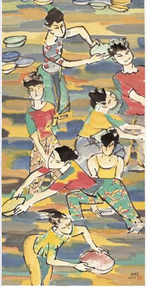 林逸鹏的当代艺术作品《泼水节》