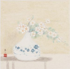 刘菲菲的当代艺术作品《花与瓷》