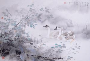 刘刚的当代艺术作品《中国传统花鸟画》