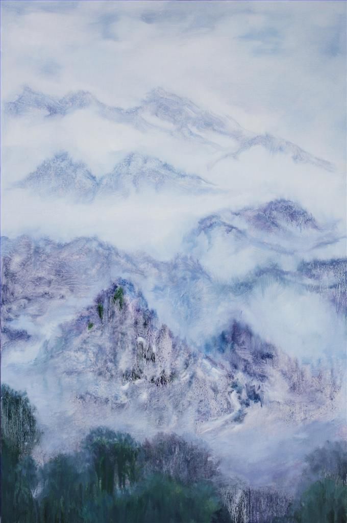 刘磊 当代油画作品 -  《空山境4》