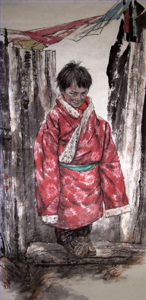 刘少宁的当代艺术作品《藏族小孩》