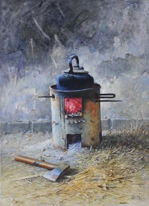 刘世江的当代艺术作品《父亲的炉子》