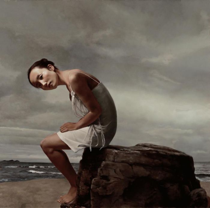 刘雁峰 当代油画作品 -  《海之声》