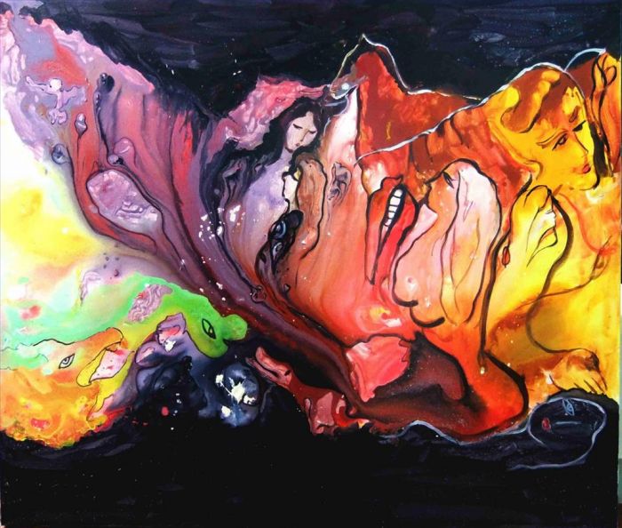 卢丽霞 当代油画作品 -  《抽象》