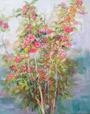 卢丽霞的当代艺术作品《红色的花朵》