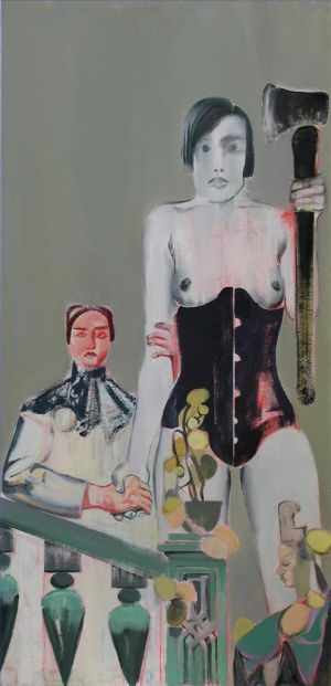 马晓腾的当代艺术作品《庄武对妻子的考验》