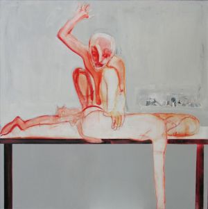 马晓腾的当代艺术作品《打屁股》