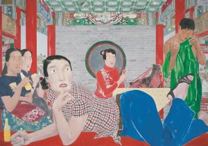马晓腾的当代艺术作品《第四个女孩》