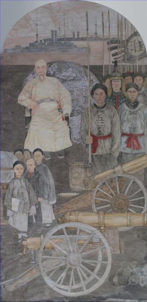 毛珠明的当代艺术作品《李鸿章的洋务运动》