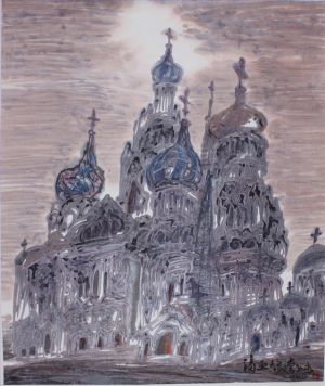 聂危谷的当代艺术作品《滴血大教堂》