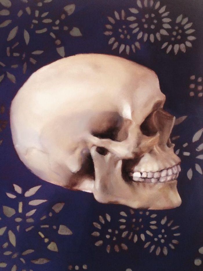 牛彦粟 当代油画作品 -  《人体骨骼的幻象2》