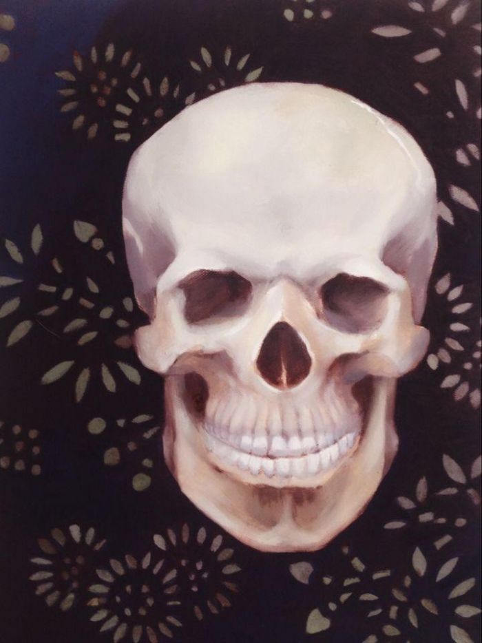 牛彦粟 当代油画作品 -  《人体骨骼错觉》