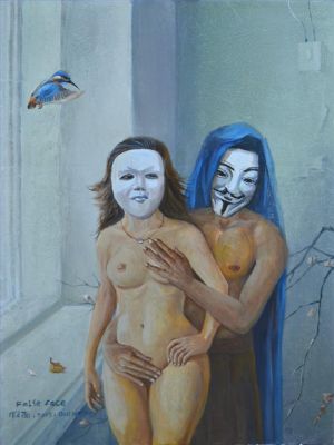 邱卫平的当代艺术作品《面具》
