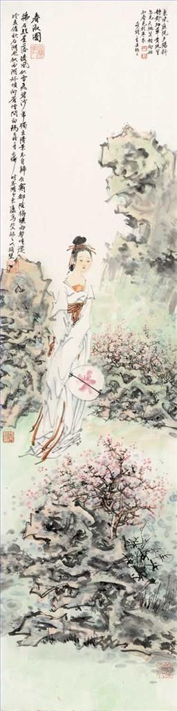 盛天晔的当代艺术作品《春天里的美丽女子》