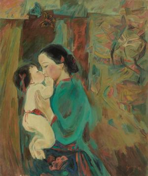 宋贤珍的当代艺术作品《妈妈和儿子》