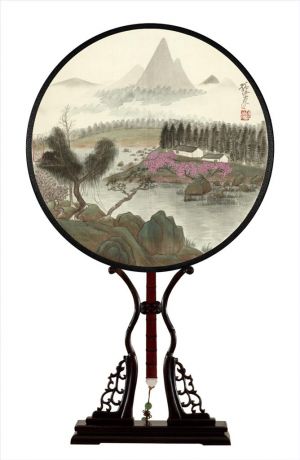 孙洪的当代艺术作品《圆扇风景5》