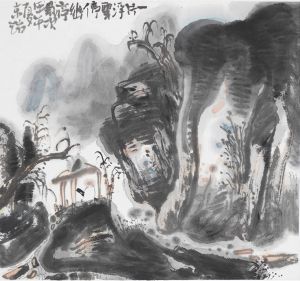 王东瑞的当代艺术作品《枯荷池5》