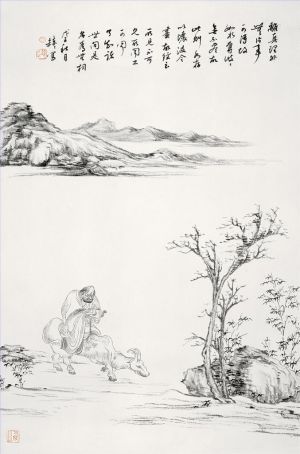 王赫赫的当代艺术作品《竹石与罗汉》