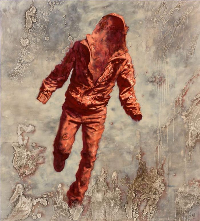 王颉 当代油画作品 -  《跑步的身体》